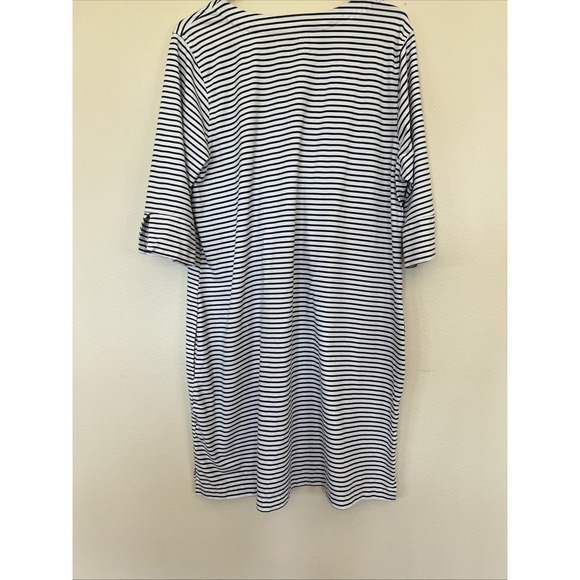 Hang 10 striped dress women's size XXL blue white pockets classic sailor - Picture 7 of 9